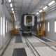 paint booth for the railway sector